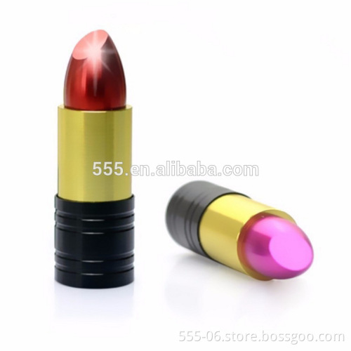 Colorful mini metal lipstick USB flash drive, makeup style usb drive as gifts